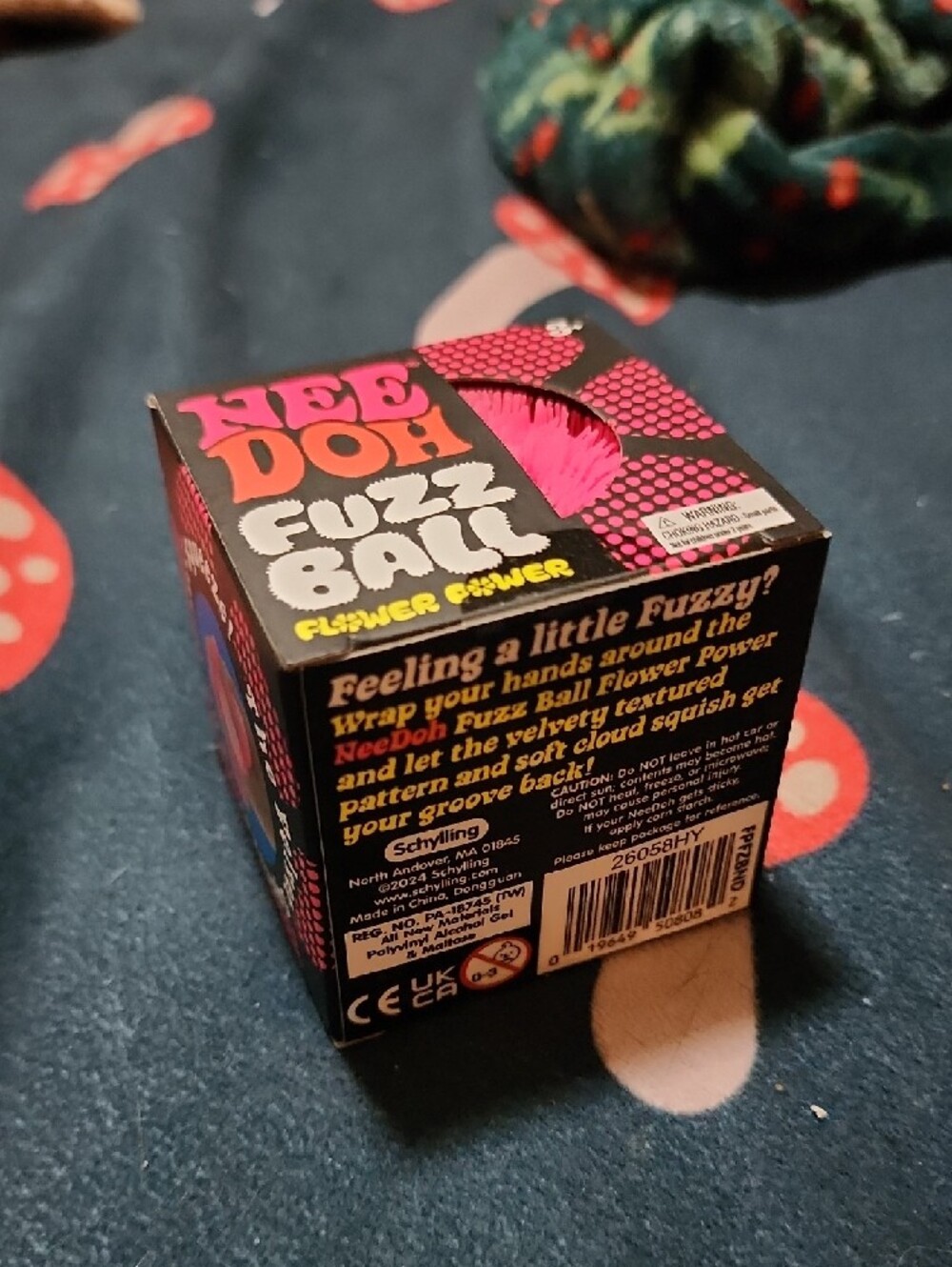 NeeDoh Fuzz Ball Pink Collectible Toy - Picture 2 of 4